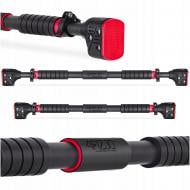 Турнік дверний 4fizjo розсувний PRO 72-110 см Black/Red (P-5907739313263)