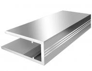 Профиль торцевой алюминиевый Oscar 8 мм 2,1 м серебро