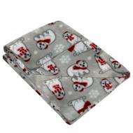 Плед Моя планета Белые медведи 90x100 см