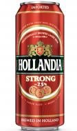 Пиво Hollandia Strong світле фільтроване 7.5% ж/б 0,5 л