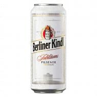 Пиво Berliner Kindl Jubilaums Pilsner светлое фильтрованное 5.1% 0,5 л