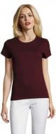 Футболка женская Sol's Imperial Fit Women 02080167 р.S красное вино