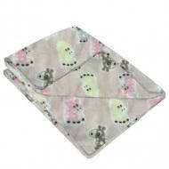 Плед Моя планета розовые олени 90x100 см белый молочный