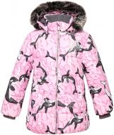 Куртка для девочки HUPPA Melinda р.116 светло-розовый с принтом 18220030-13303-116 