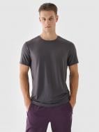 Футболка 4F TSHIRT FNK M1039 4FWAW24TFTSM1039-22S р.S серый
