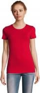 Футболка женская Sol's Imperial Fit Women 02080145 р.S красный