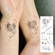 Тату тимчасове Arley Sign Сім'я понад усе