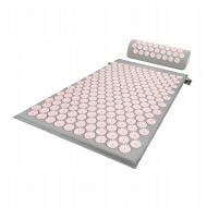 Килимок акупунктурний 4fizjo з валиком Classic Mat Аплікатор Кузнєцова 4FJ0287 Grey/Pink (P-5907739313287)