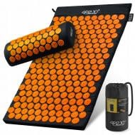 Килимок акупунктурний 4fizjo з валиком Classic Mat Аплікатор Кузнєцова 4FJ0042 Black/Orange (P-5907222931752)
