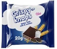 Вафли CHOCO-KNOPS с молочной начинкой и крошкой печенья 20 г