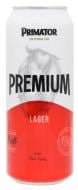 Пиво Primator Premium 5% ж/б 0,5 л