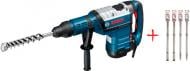 Перфоратор Bosch Professional GBH 8-45 DV + 4 зубила RTec 0615990J8M