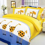 Комплект постільної білизни Жирафи двоспальний з малюнком ТЕП