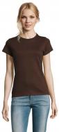Футболка женская Sol's Imperial Women 11502398 р.L коричневый