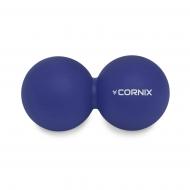 Масажний м'яч Cornix Lacrosse DuoBall 6,3x12,6 см XR-0109 Navy Blue