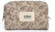 Косметичка MISO accessory вельвет бежева квіткова