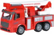 Пожарная машина Same Toy Truck с подъемным краном 98-617Ut