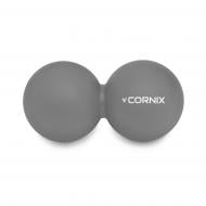 Масажний м'яч Cornix Lacrosse DuoBall 6,3x12,6 см XR-0115 Grey