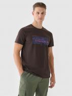 Футболка 4F TSHIRT M1655 4FWAW24TTSHM1655-80S р.XL коричневый
