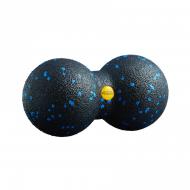 Масажний м'яч 4fizjo EPP DuoBall 08 Black/Blue (P-5907222931318)