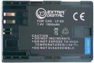 Аккумулятор EXTRADIGITAL Canon LP-E6 Chip 1800мА*ч (BDC2431) Аккумулятор EXTRADIGITAL Canon LP-E6 Chip 1800мА*ч (BDC2431)