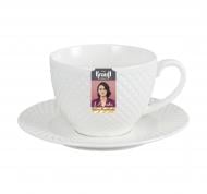 Чашка с блюдцем Krauff Brilliant 220 мл 21-316-017 Чашка с блюдцем Krauff Brilliant 220 мл 21-316-017