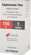 Карбоплатин-Тева для р-ну д/інф. 10 мг/мл по 15 мл №1 у флак. концентрат