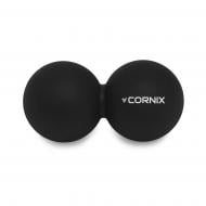 Масажний м'яч Cornix Lacrosse DuoBall 6,3x12,6 см XR-0113 Black