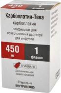 Карбоплатин-Тева для р-ну д/інф. 10 мг/мл по 45 мл №1 у флак. концентрат