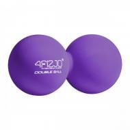 Массажный мяч 4fizjo Lacrosse Double Ball 6,5x13,5 см Purple (P-5907739314338)