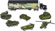 Игровой набор Same Toy Diecast Армия Грузовик с военной техникой 1:64 SQ80956-8Ut