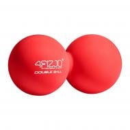 Массажный мяч 4fizjo Lacrosse Double Ball 6,5x13,5 см Red (P-5907222931219)