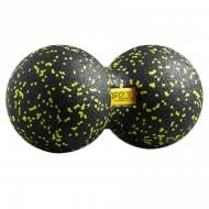 Масажний м'яч 4fizjo EPP DuoBall 12 Black/Yellow (P-5907222931332)