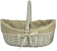 Корзинка плетеная с текстилем 36х28х12/16/28 см Basket25-9-1