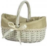 Корзинка плетеная с текстилем 26х20х10/14/22 см Basket25-9-2