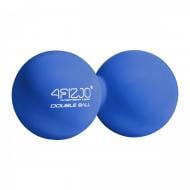 Массажный мяч 4fizjo Lacrosse Double Ball 6,5x13,5 см Blue (P-5907739314321)