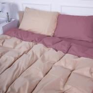Комплект постельного белья MirSon Nazaret (17-1608+15-1214) Mikrosatin Premium бежевый/пудровый