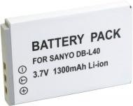 Аккумулятор EXTRADIGITAL Sanyo DB-L40 1300мА*ч (DV00DV1259) Аккумулятор EXTRADIGITAL Sanyo DB-L40 1300мА*ч (DV00DV1259)