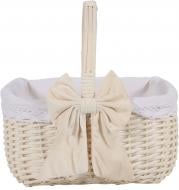 Кошик плетений з текстилем і бантом 36х28х18 см EPR-250821-2