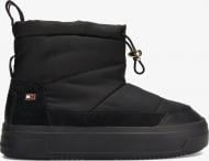 Ботинки Tommy Hilfiger FLAG NYLON MINI SNOWBOOT FW0FW08334-BDS р.36 черный