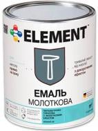 Емаль Element алкідна антикорозійна 3 в 1 молоткова чорний глянець 2 кг