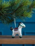 Елочная игрушка Конек сказочный (скульптура) 8 см серебряный 2033004001 Елочная игрушка Конек сказочный (скульптура) 8 см серебряный 2033004001