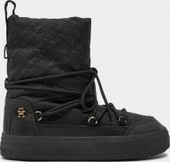 Ботинки Tommy Hilfiger LACE-UP MONOGRAM SNOWBOOT FW0FW08430-BDS р.36 черный