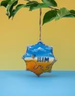 Сувенир ароматизированный ванильный Koza Dereza Manufacture Звезда Дом 15 см голубой/желтый 2009030080