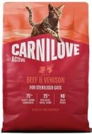 Корм сухой для кошек Carnilove Beef & Venison Sterilised говядина и оленина 2 кг