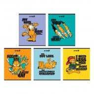 Тетрадь 24 лист. клетка Garfield KITE
