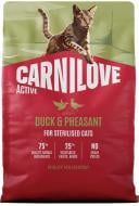 Корм сухой для кошек Carnilove Duck & Pheasant Sterilised утка и фазан 2 кг