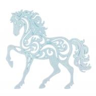 Підвіска MIS LT Коник ажурний 11 см блакитний