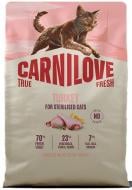 Корм сухой для кошек Carnilove Turkey Sterilised индейка 2 кг