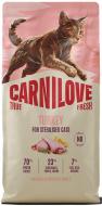 Корм сухой для кошек Carnilove Turkey Sterilised индейка 6 кг